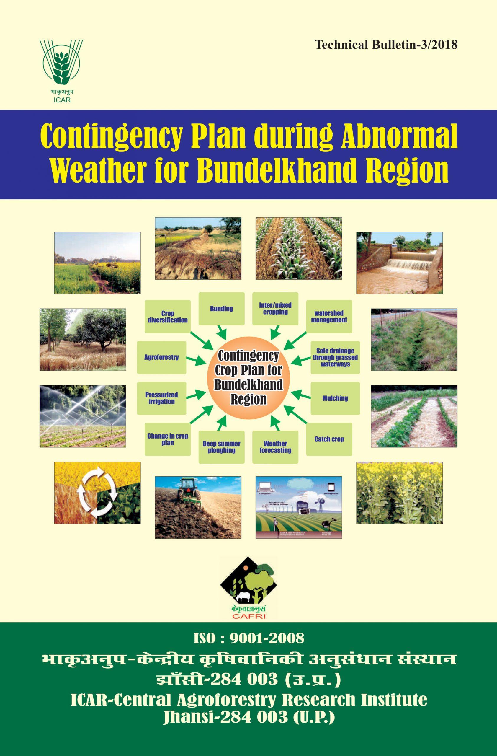Contingency Plan during Abnormal Weather for Bundelkhand Region